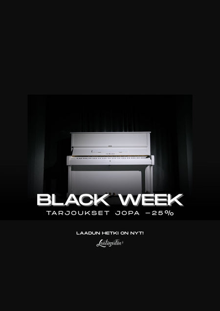 BLACK WEEK 2025 AKUSTISET PIANOT JA FLYYGELIT