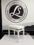 Pianopenkki kiiltävä valkoinen